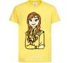 Kids T-shirt Anna Coldheart cornsilk фото