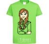 Kids T-shirt Anna Coldheart orchid-green фото