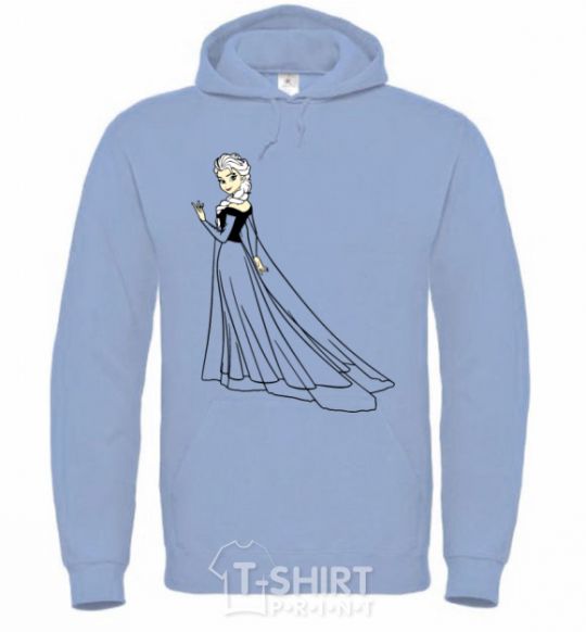 Men`s hoodie Elsa Coldheart sky-blue фото