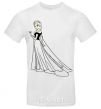 Men's T-Shirt Elsa Coldheart White фото