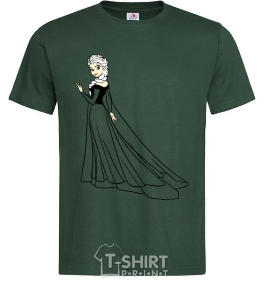 Men's T-Shirt Elsa Coldheart bottle-green фото