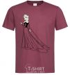 Men's T-Shirt Elsa Coldheart burgundy фото