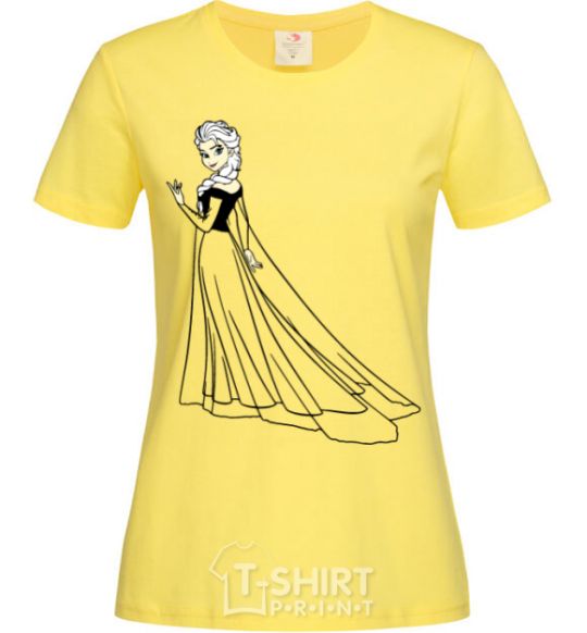 Women's T-shirt Elsa Coldheart cornsilk фото