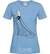 Women's T-shirt Elsa Coldheart sky-blue фото