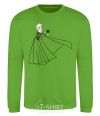 Sweatshirt Elsa with the snowflake orchid-green фото