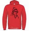 Men`s hoodie Kristoff bright-red фото