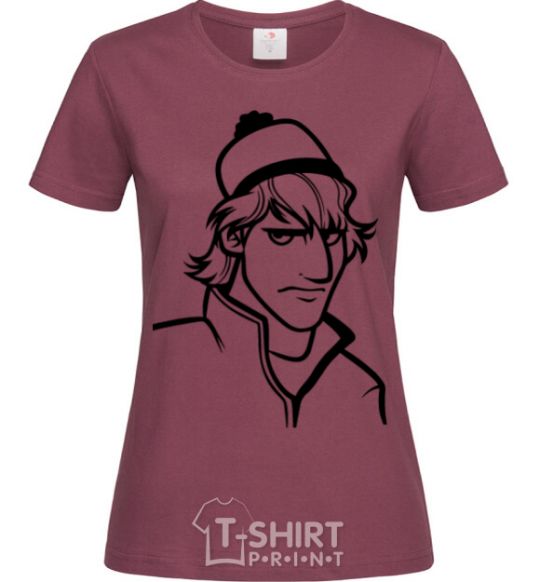 Women's T-shirt Kristoff burgundy фото