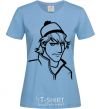 Women's T-shirt Kristoff sky-blue фото