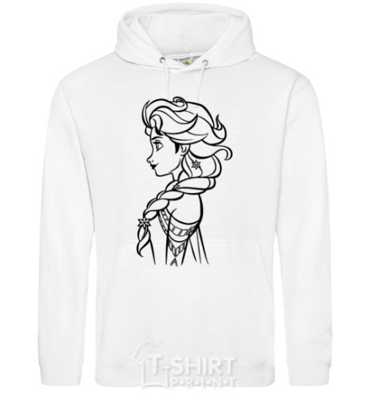 Men`s hoodie Anna profile White фото