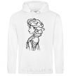 Men`s hoodie Anna profile White фото