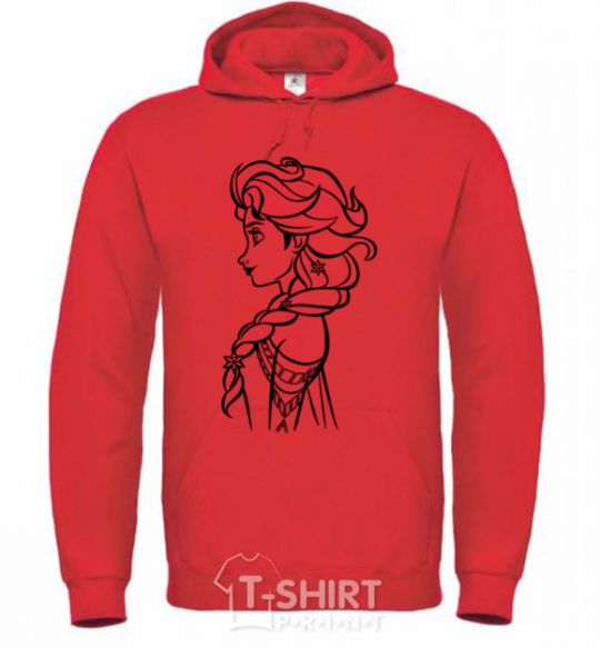 Men`s hoodie Anna profile bright-red фото