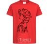 Kids T-shirt Anna profile red фото