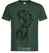 Men's T-Shirt Anna profile bottle-green фото