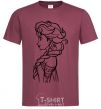 Men's T-Shirt Anna profile burgundy фото