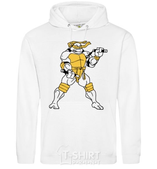 Men`s hoodie Michelangelo White фото