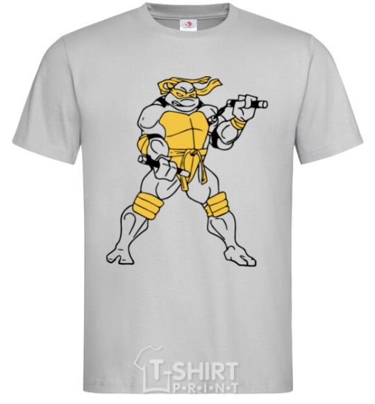 Men's T-Shirt Michelangelo grey фото