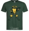 Мужская футболка Микеланджело Темно-зеленый фото