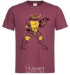 Men's T-Shirt Michelangelo burgundy фото