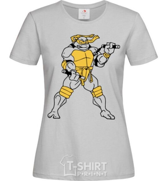 Women's T-shirt Michelangelo grey фото