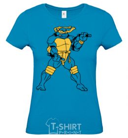 Женская футболка Микеланджело Голубой фото