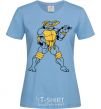 Women's T-shirt Michelangelo sky-blue фото