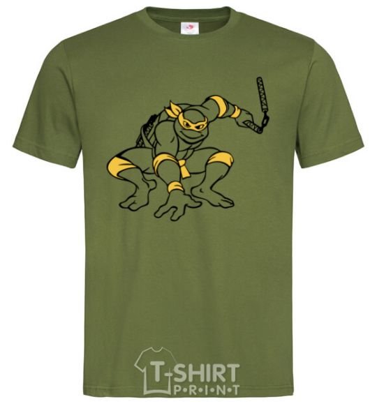 Men's T-Shirt Michelangelo attacks millennial-khaki фото