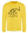 Sweatshirt Michelangelo attacks yellow фото