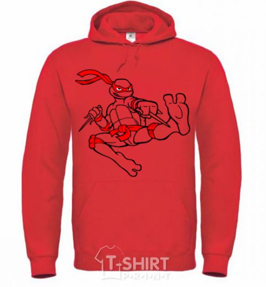 Men`s hoodie Raphael bright-red фото