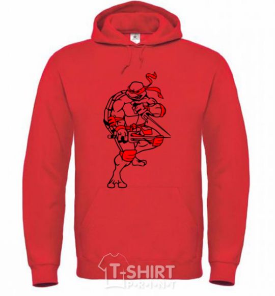 Men`s hoodie Raphael fight bright-red фото