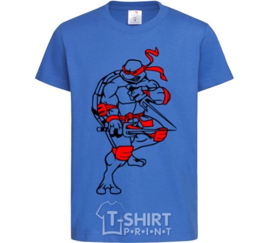 Kids T-shirt Raphael fight royal-blue фото