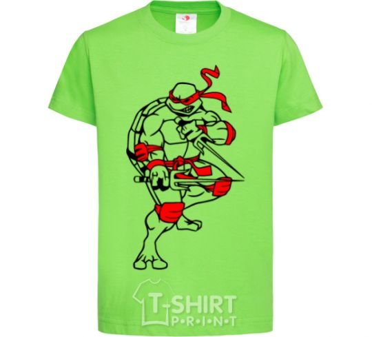 Kids T-shirt Raphael fight orchid-green фото