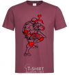 Men's T-Shirt Raphael fight burgundy фото
