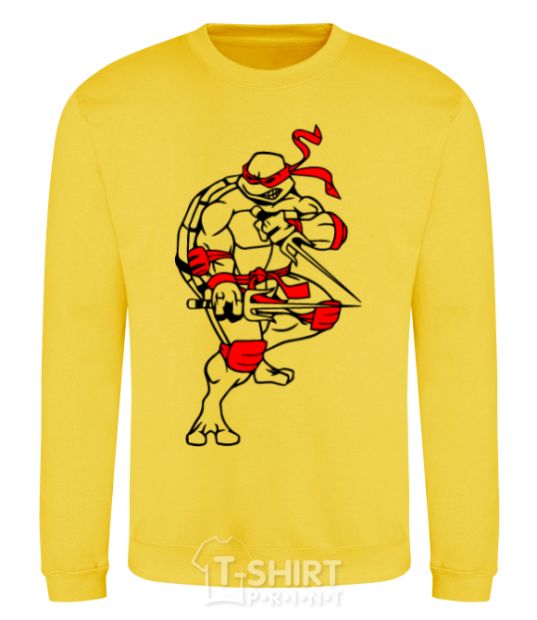 Sweatshirt Raphael fight yellow фото