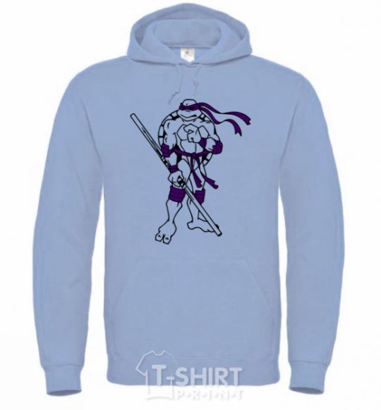 Men`s hoodie Donatello sky-blue фото