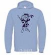 Men`s hoodie Donatello sky-blue фото