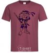 Men's T-Shirt Donatello burgundy фото