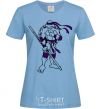 Women's T-shirt Donatello sky-blue фото