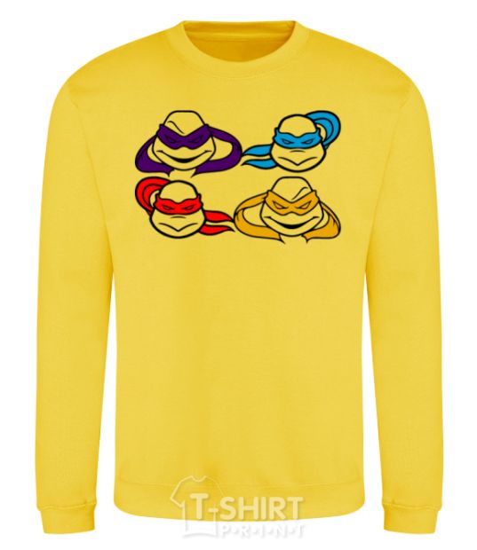 Sweatshirt All turtles yellow фото
