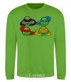 Sweatshirt All turtles orchid-green фото