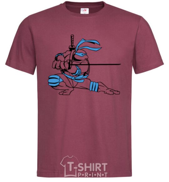 Men's T-Shirt Leonardo burgundy фото