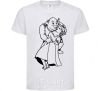 Kids T-shirt Shrek and Fiona White фото