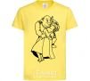 Kids T-shirt Shrek and Fiona cornsilk фото