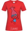 Women's T-shirt Rose dances red фото