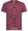 Men's T-Shirt Diamond burgundy фото