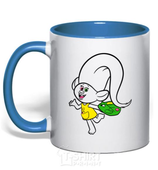 Mug with a colored handle Harper royal-blue фото