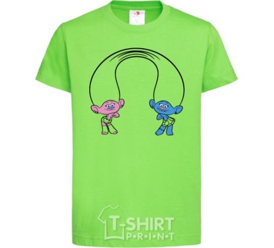Детская футболка Сатинка и Синелька Лаймовый фото