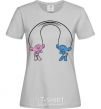 Women's T-shirt Satinka and Cinelka grey фото