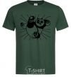 Men's T-Shirt Panda Po is attacking bottle-green фото