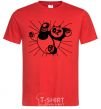 Men's T-Shirt Panda Po is attacking red фото