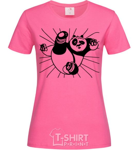 Women's T-shirt Panda Po is attacking heliconia фото